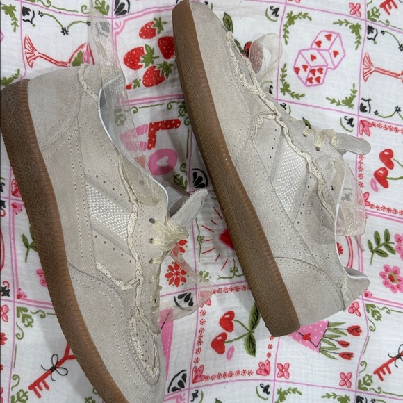 Alohas TB.490 Cream Lace Detail Sneakers – Women’s Size 38 - Picture 5 of 12